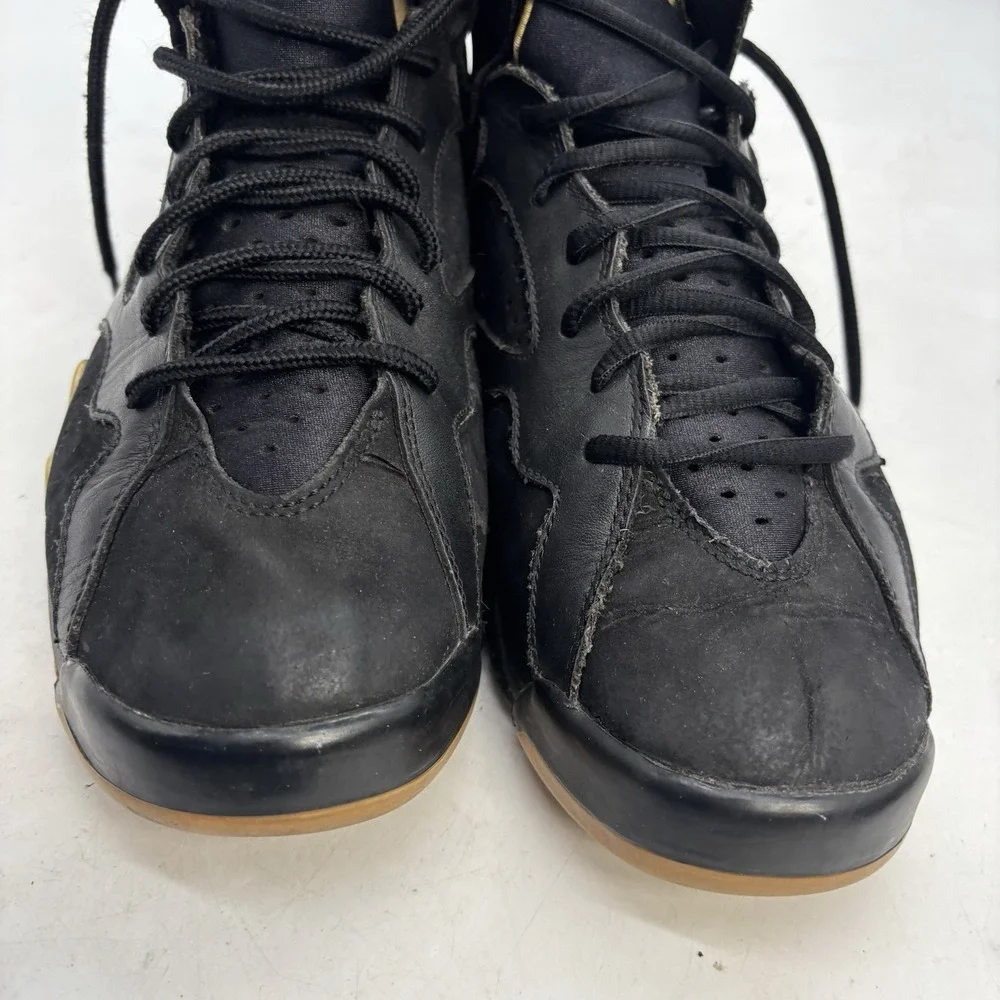 Air Jordan 7 Retro Golden Moments Shoes Mens 9 Black Casual Lace Up Skater Y2K